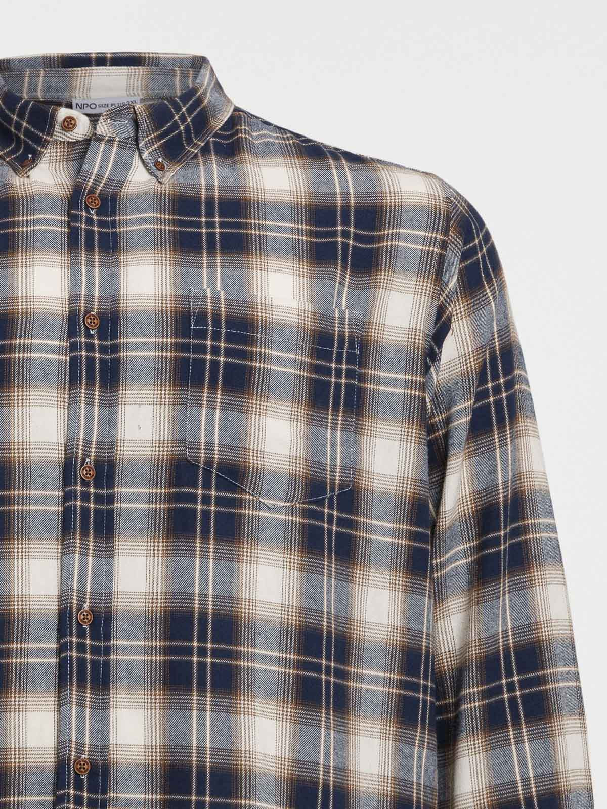 Chemise à carreaux grande taille homme