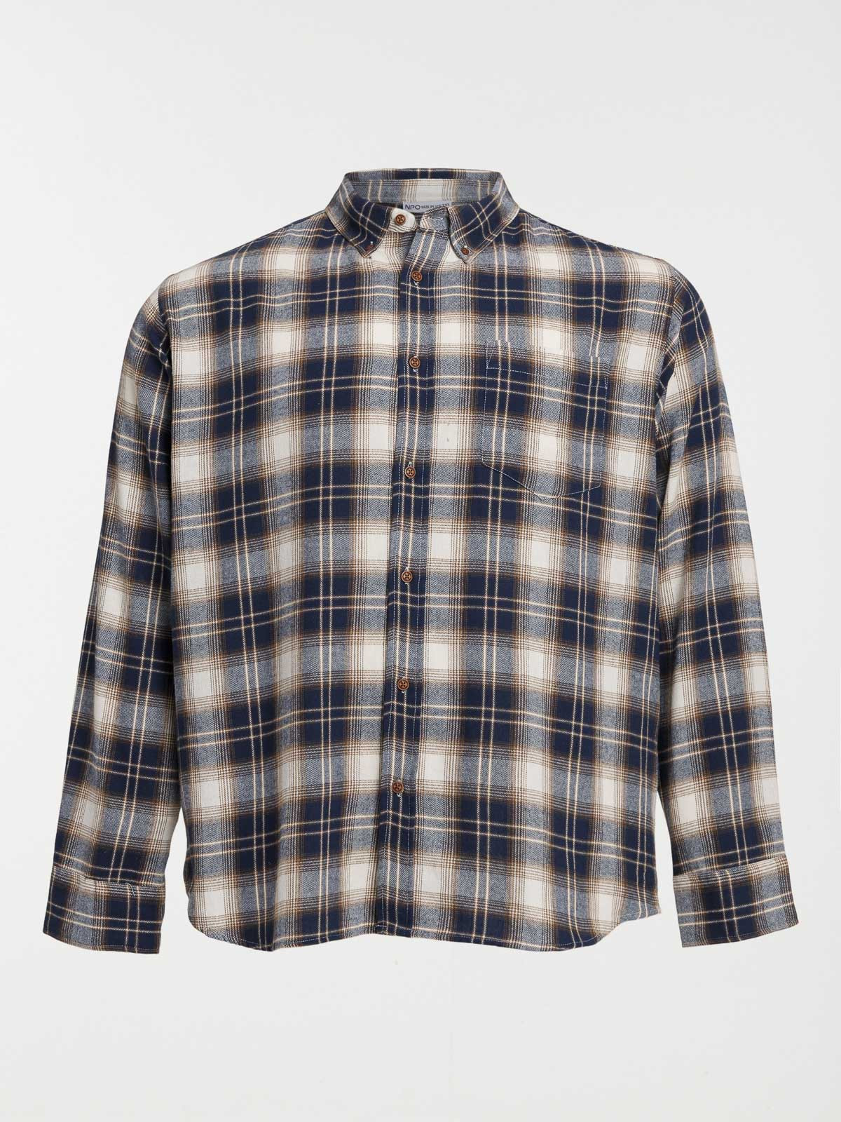 Chemise à carreaux grande taille homme
