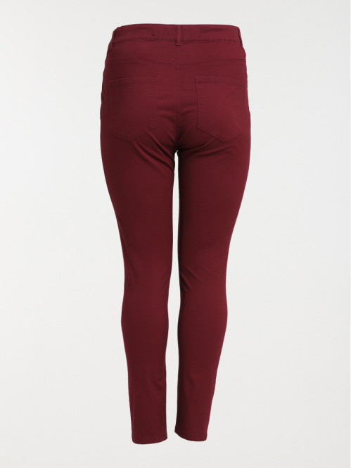 Pantalon lie de vin grande taille femme Pantalon lie de vin grande taille femme