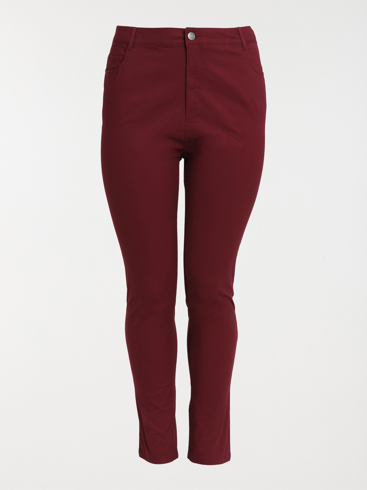 Pantalon lie de vin grande taille femme