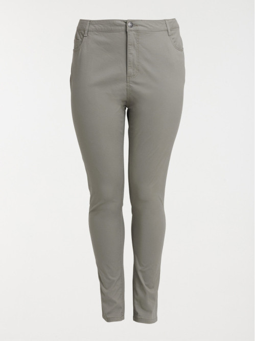 Pantalon tilleul grande taille femme