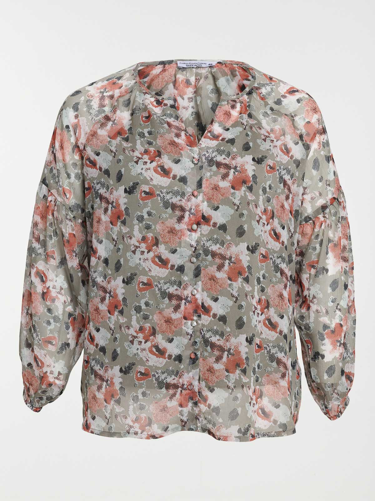 Blouse imprimée grande taille femme