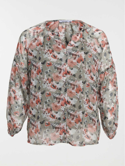 Blouse imprimée grande taille femme