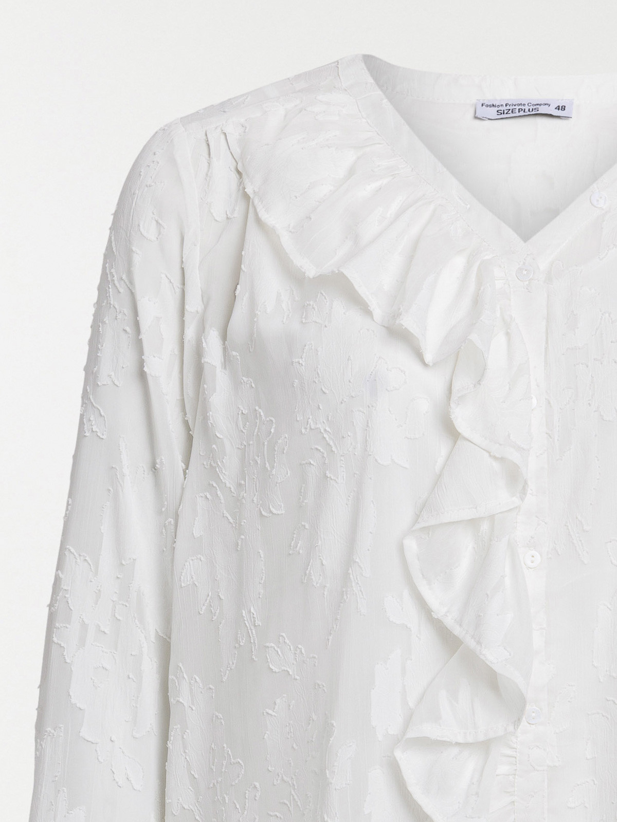 Blouse volantée grande taille femme Blouse volantée grande taille femme