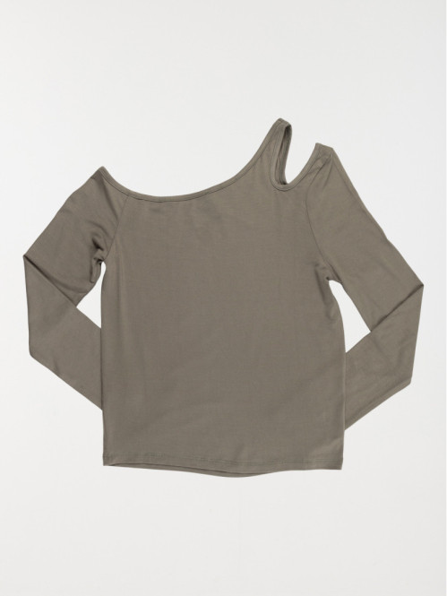 T-shirt découpe épaule...