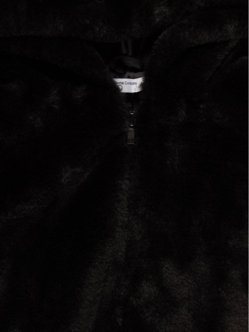 Blouson noir doux fille...