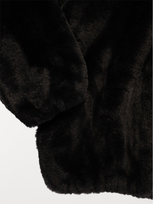 Blouson noir doux fille...