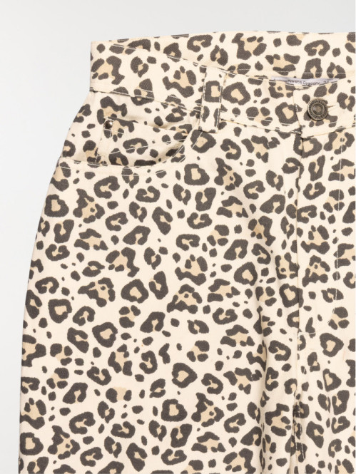 Jean wide leg léopard fille (XXS-M) Jean wide leg léopard fille (XXS-M)