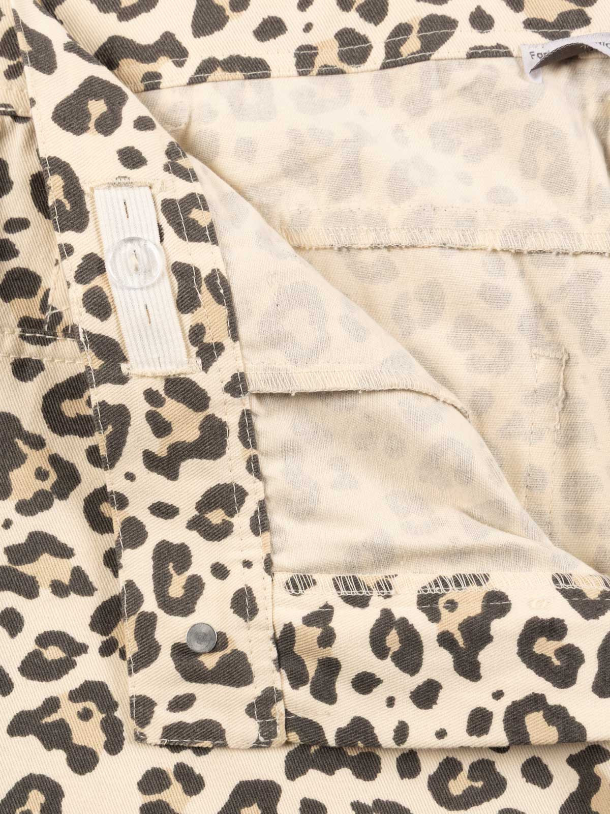 Jean wide leg léopard fille (XXS-M) Jean wide leg léopard fille (XXS-M)