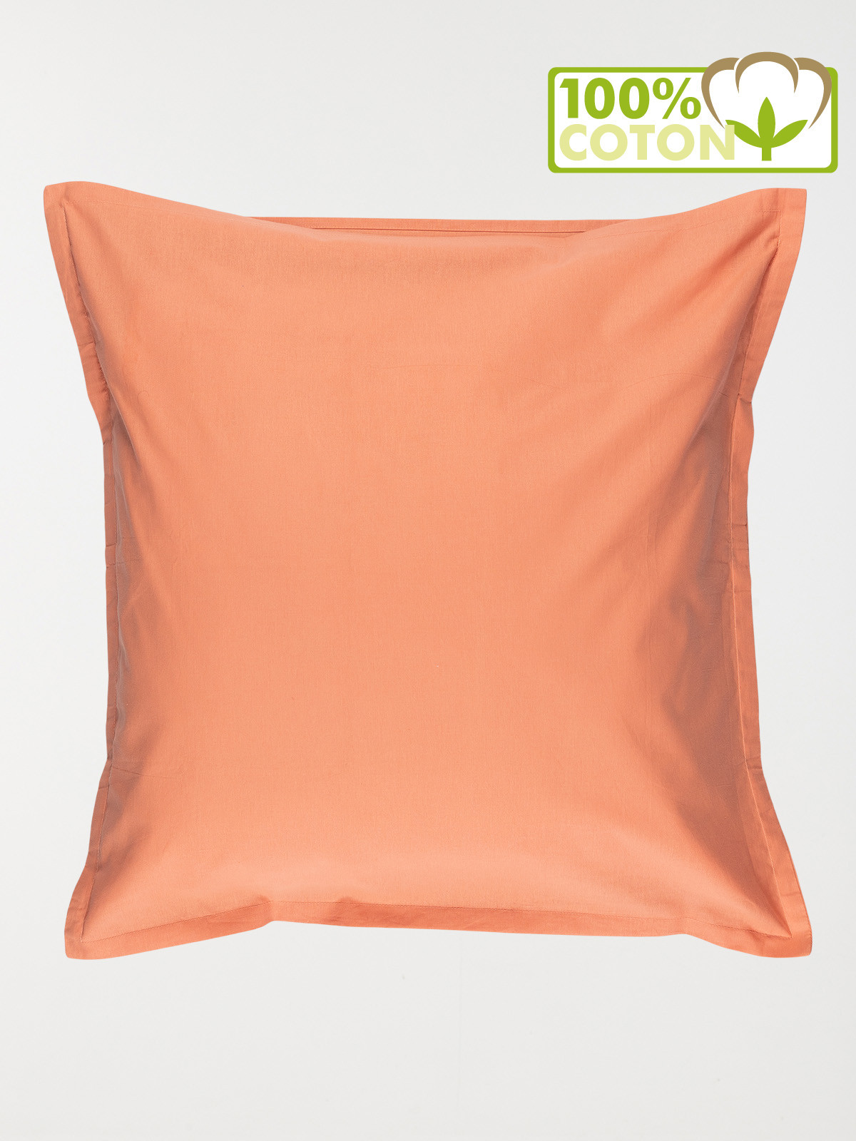Taie d'oreiller 65 x 65 cm terracotta