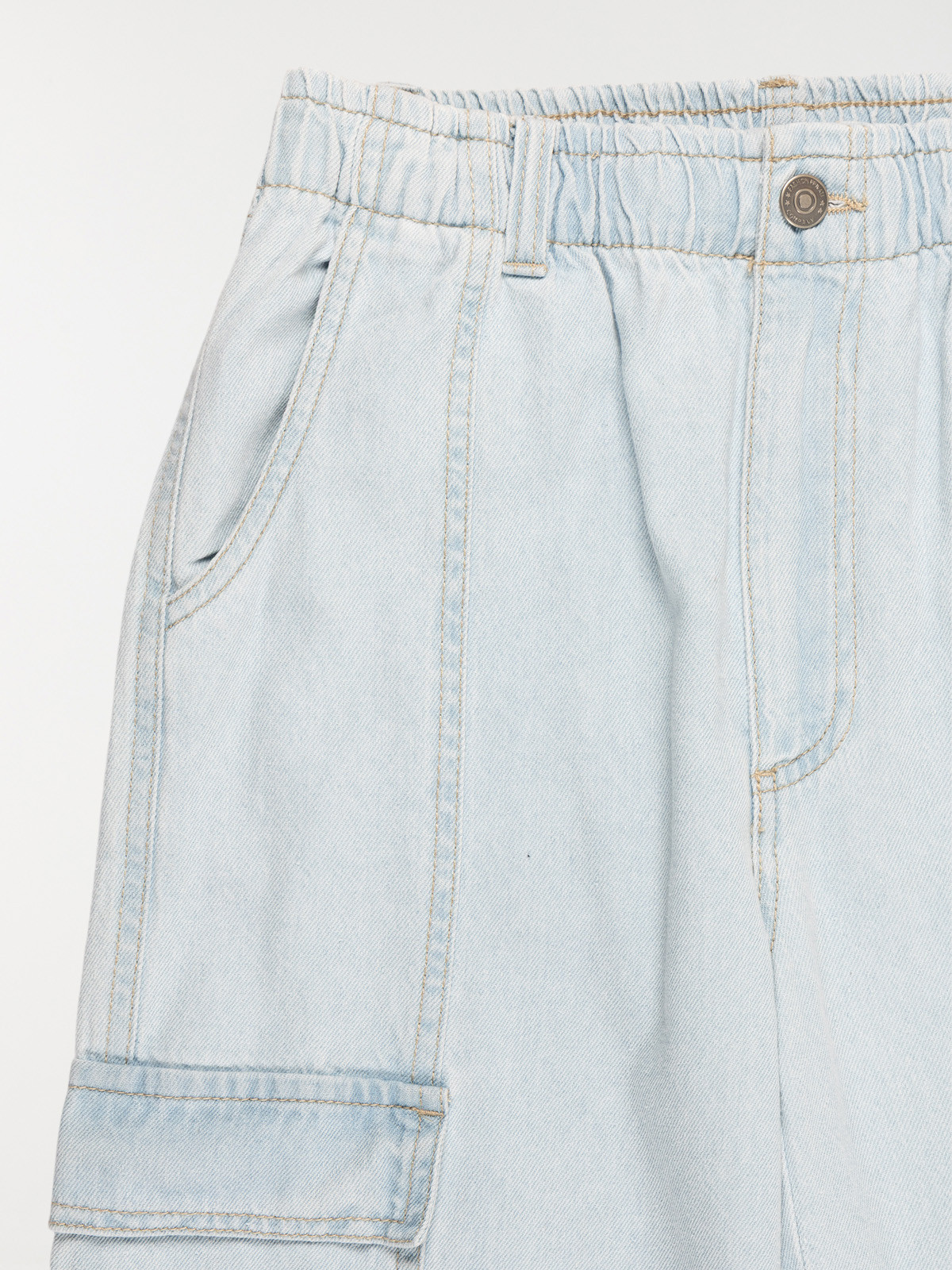 Jean cargo large fille (XXS-M)