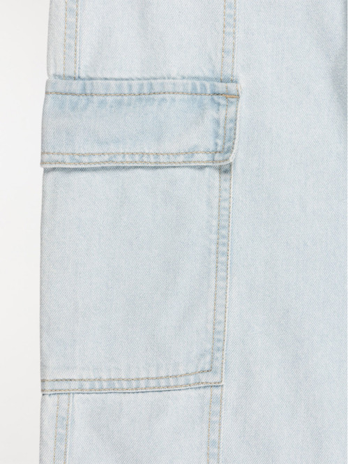 Jean cargo large fille (XXS-M)