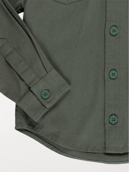 Chemise bimatière capuche...