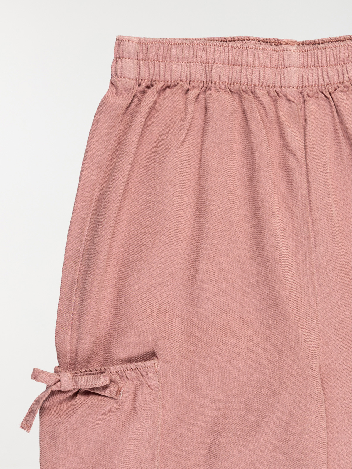 Pantalon large vieux rose fille (3-12A) Pantalon large vieux rose fille (3-12A)