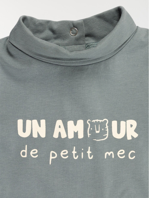 Tee-shirt col roulé garçon...