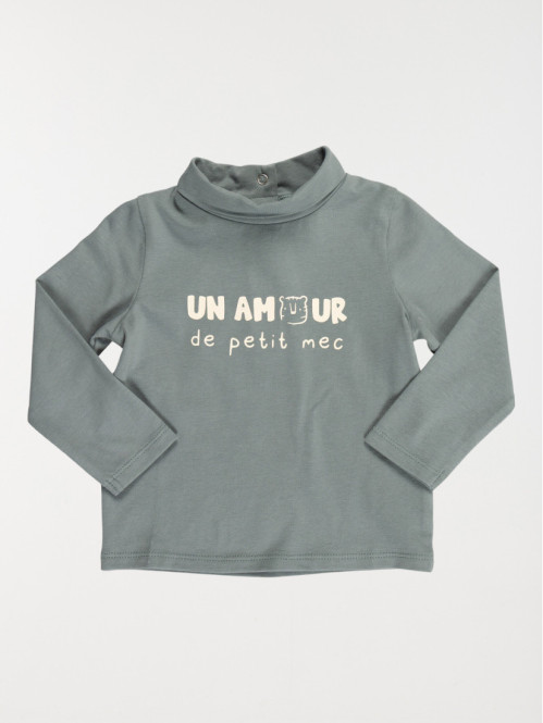 Tee-shirt col roulé garçon (3-36M)