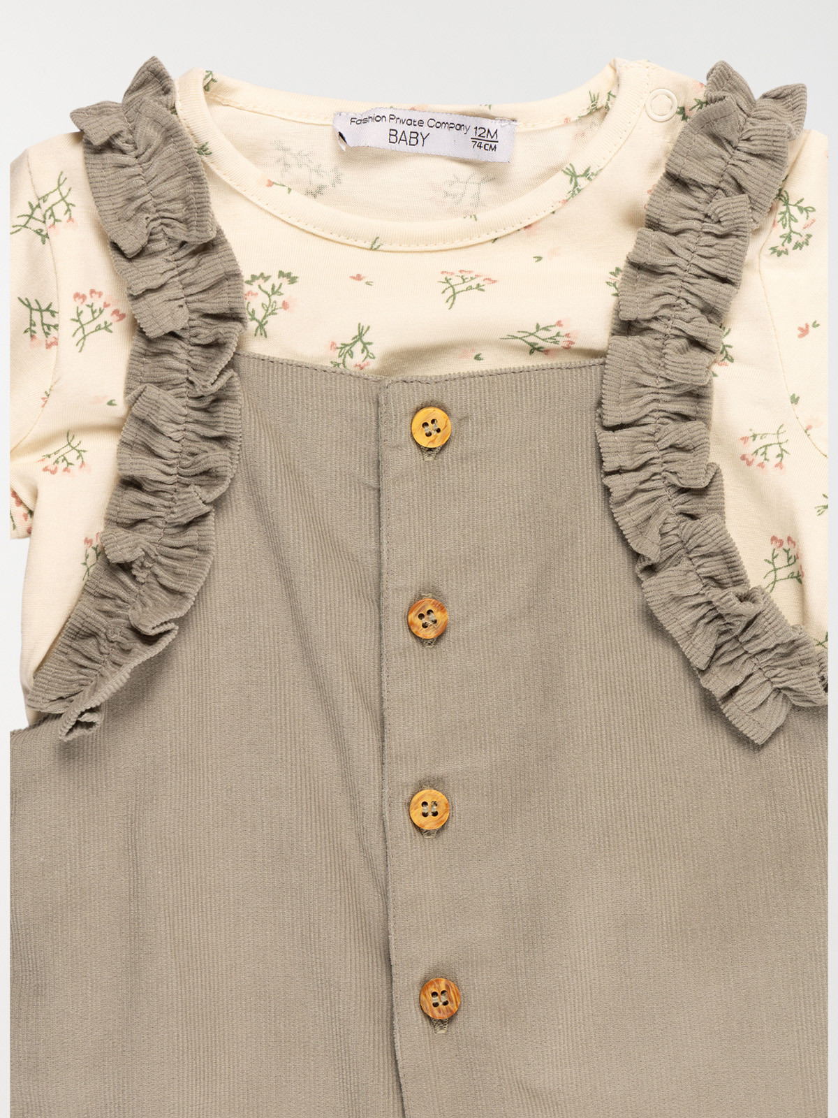 Ensemble t-shirt salopette fille (3-36M) Ensemble t-shirt salopette fille (3-36M)