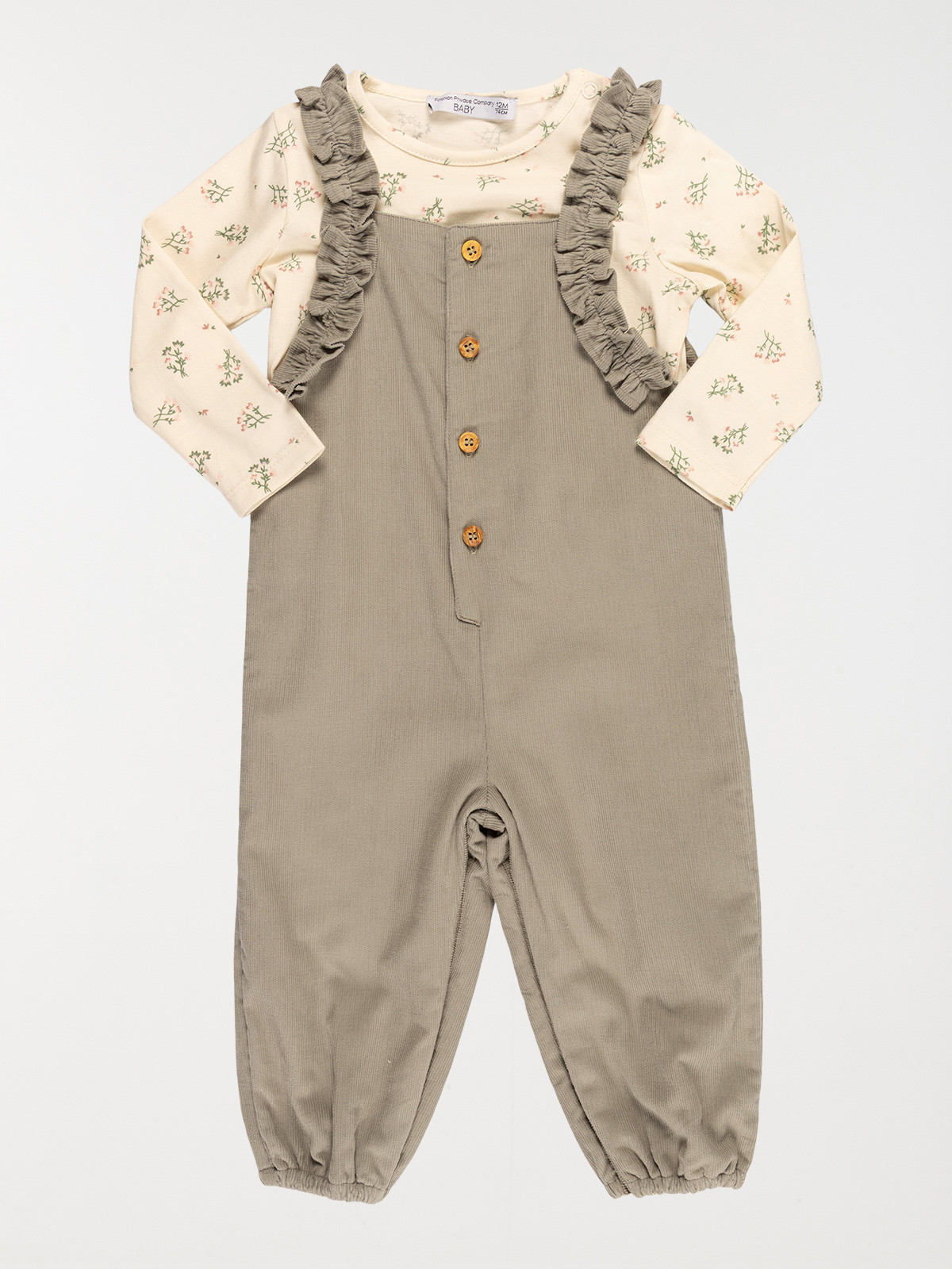 Ensemble t-shirt salopette fille (3-36M)