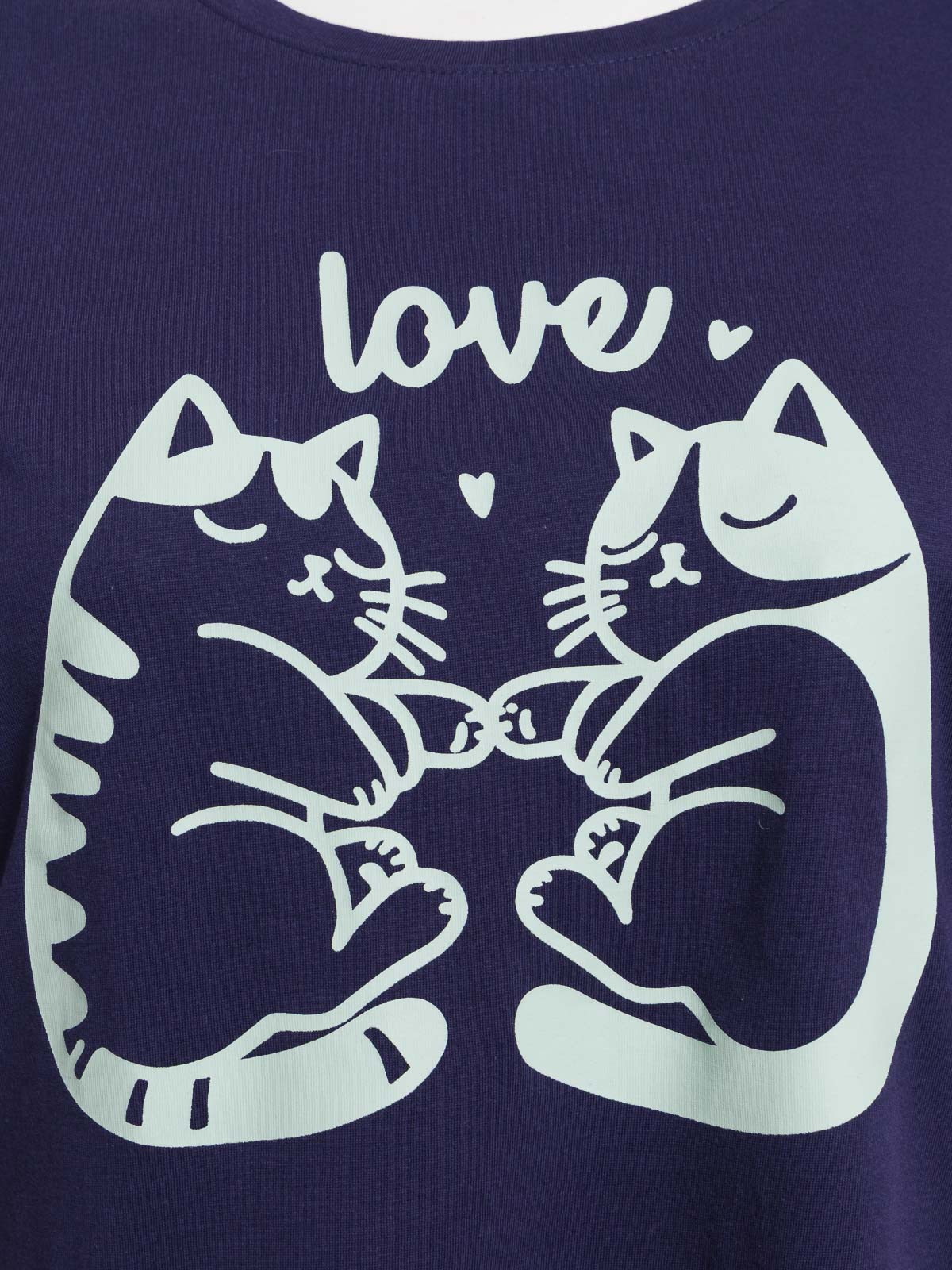 Pyjama love chats femme grande taille