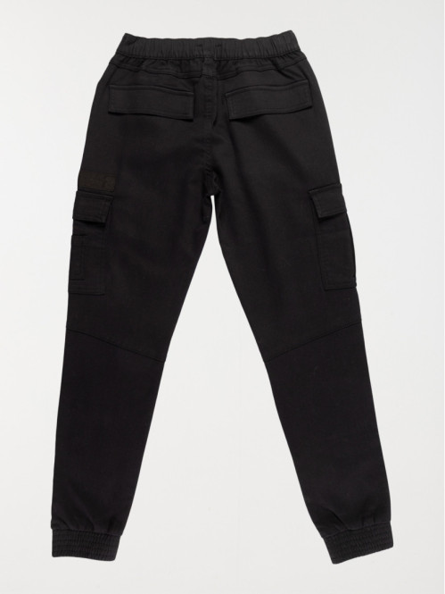 Pantalon cargo noir garçon...