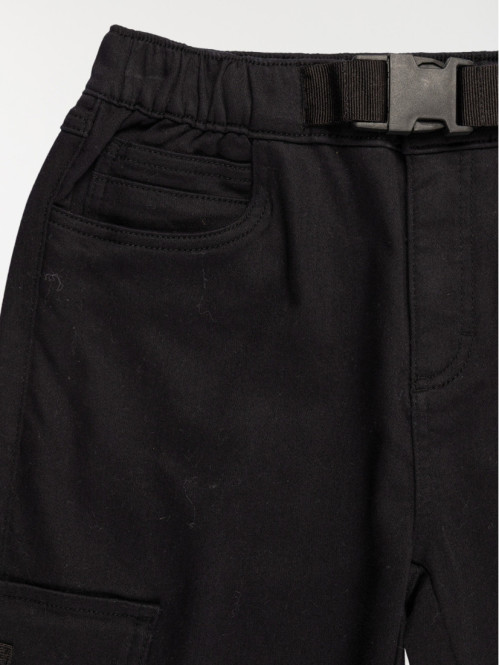 Pantalon cargo noir garçon...