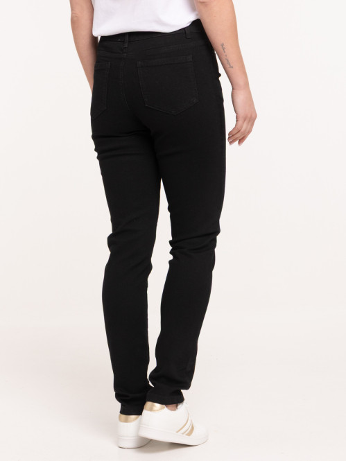 Jean slim noir femme