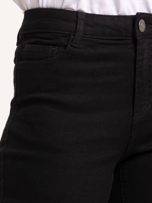 Jean slim noir femme