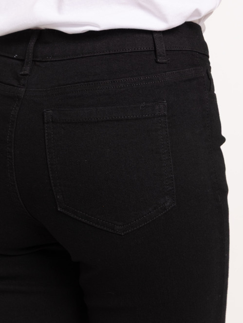 Jean slim noir femme
