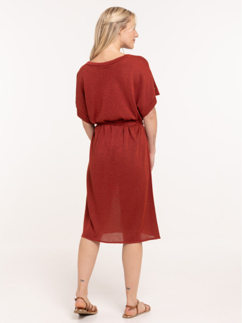 Robe sienne maille tricot...