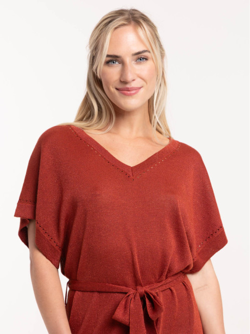 Robe sienne maille tricot...