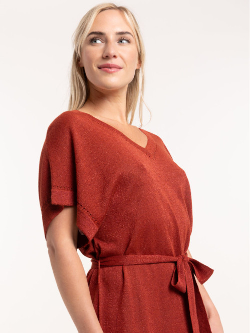 Robe sienne maille tricot...