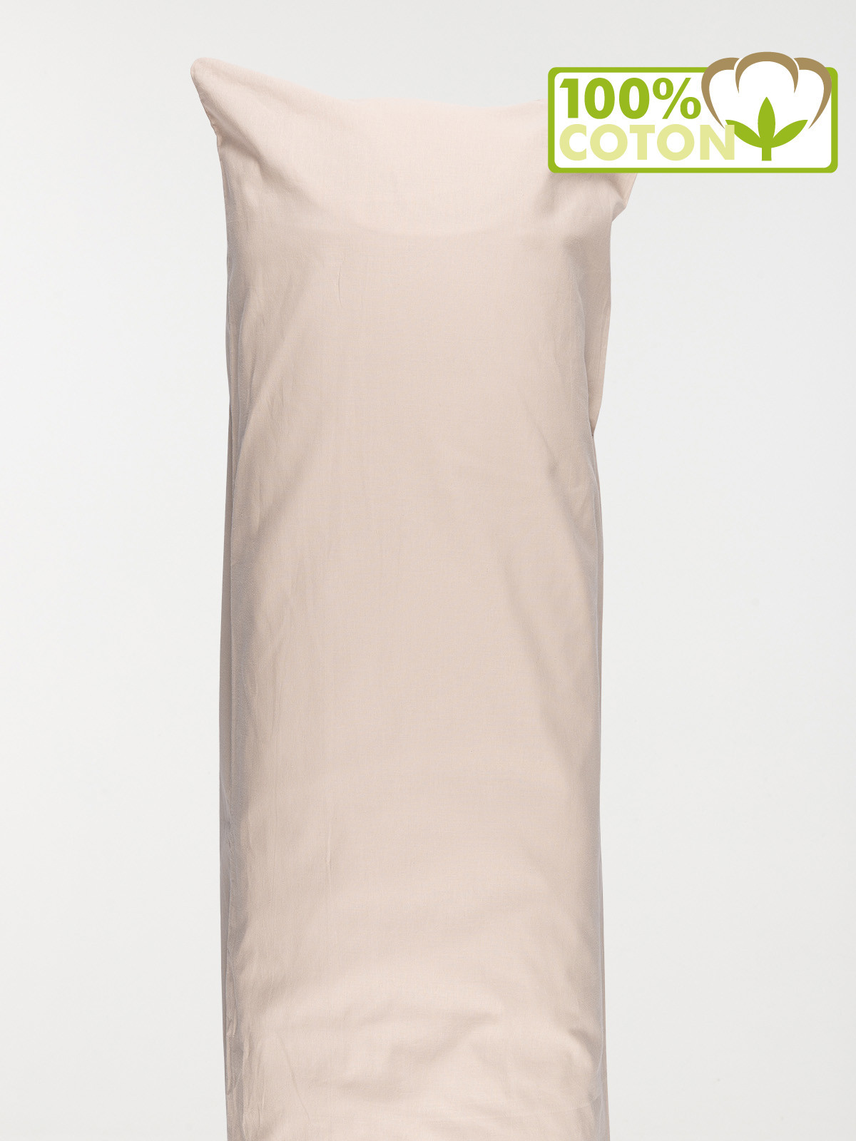 Taie traversin 45 x 185 cm ficelle