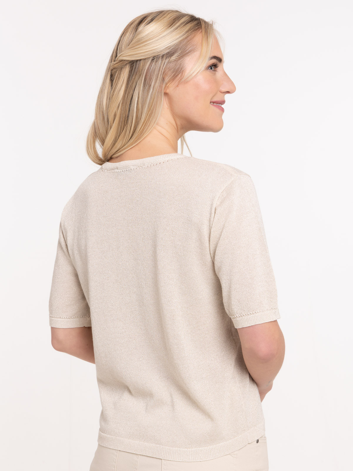 Pull manches courtes femme