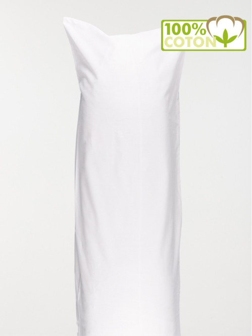 Taie traversin 45 x 185 cm blanc