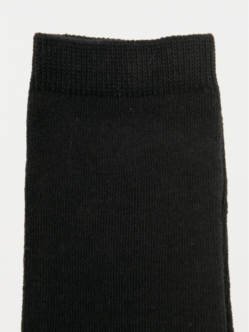 Lot 3 chaussettes unies noires fille