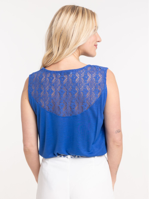 Débardeur dentelle dos femme