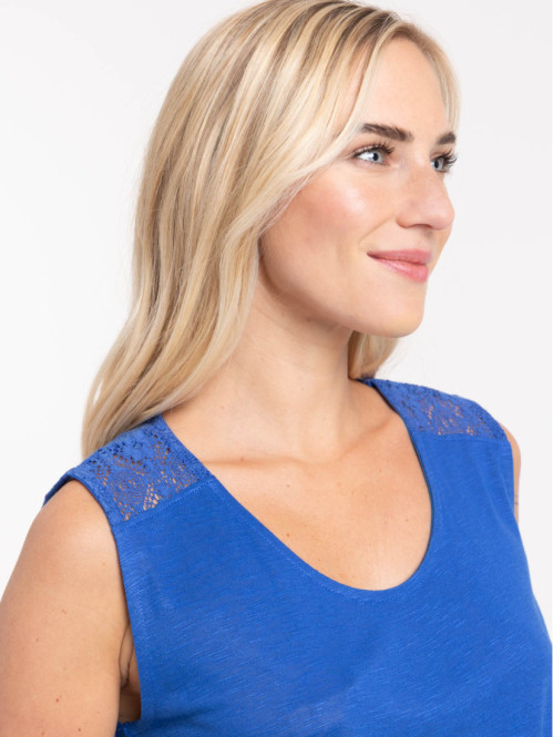 Débardeur dentelle dos femme