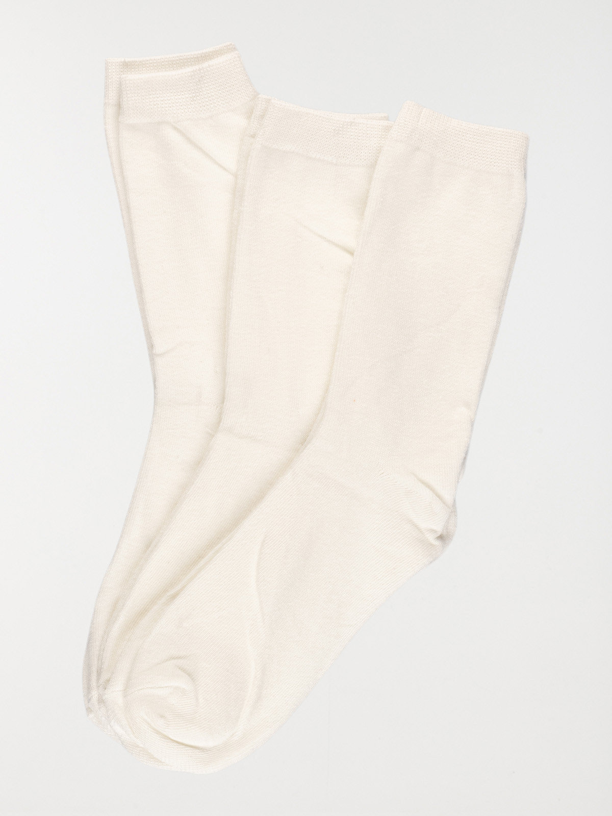 Lot de 3 paires chaussettes écru fille Lot de 3 paires chaussettes écru fille