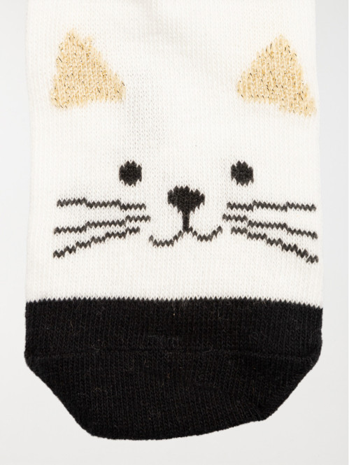 Lot 5 paires chausettes chat fille Lot 5 paires chausettes chat fille