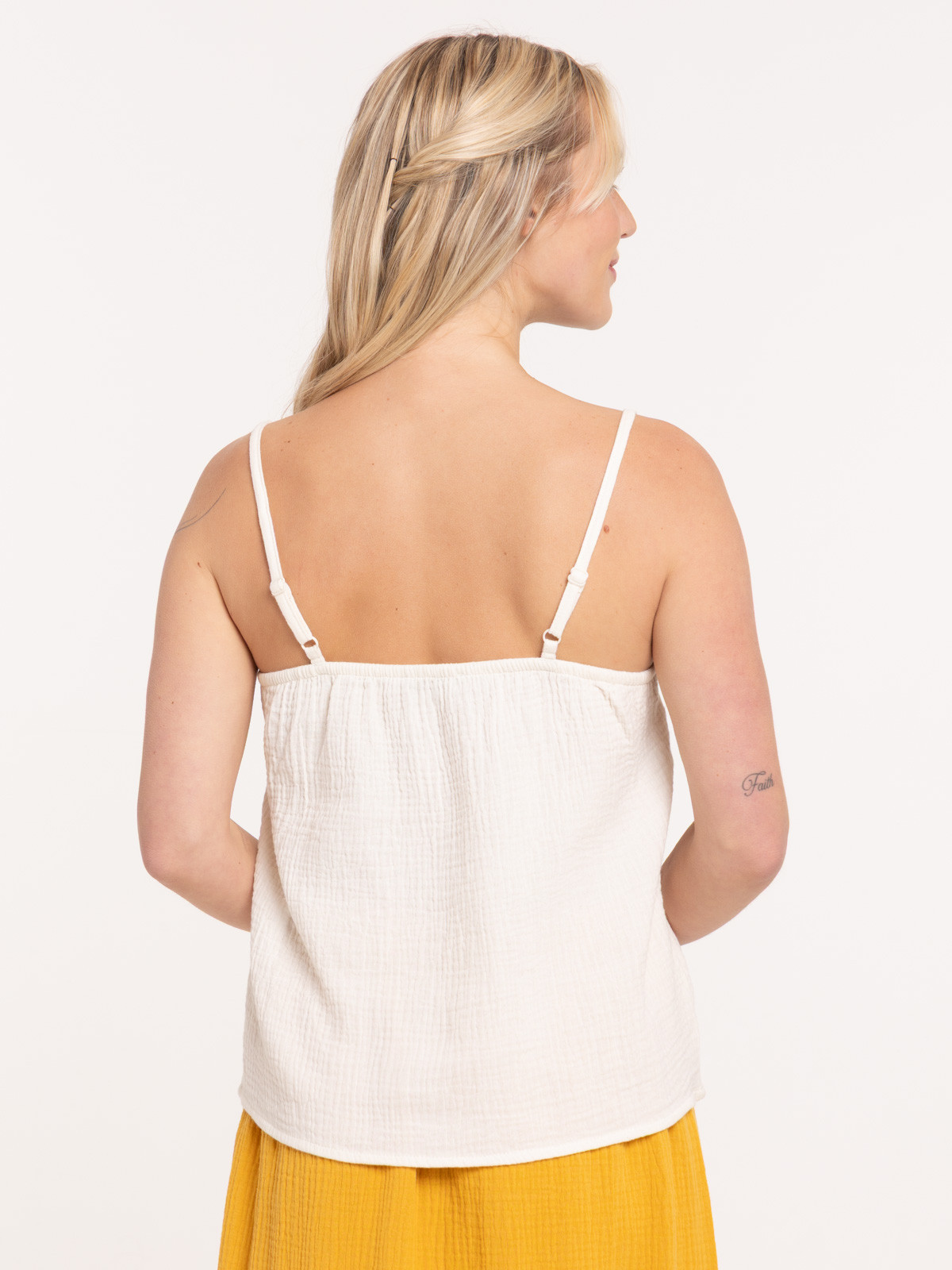 Top bretelles blanc cassé femme Top bretelles blanc cassé femme