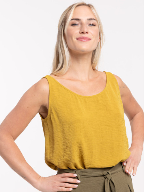 Débardeur femme vert indien