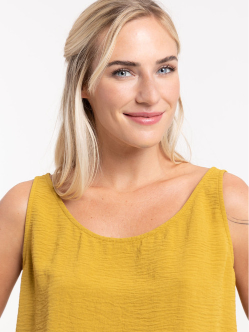 Débardeur femme vert indien