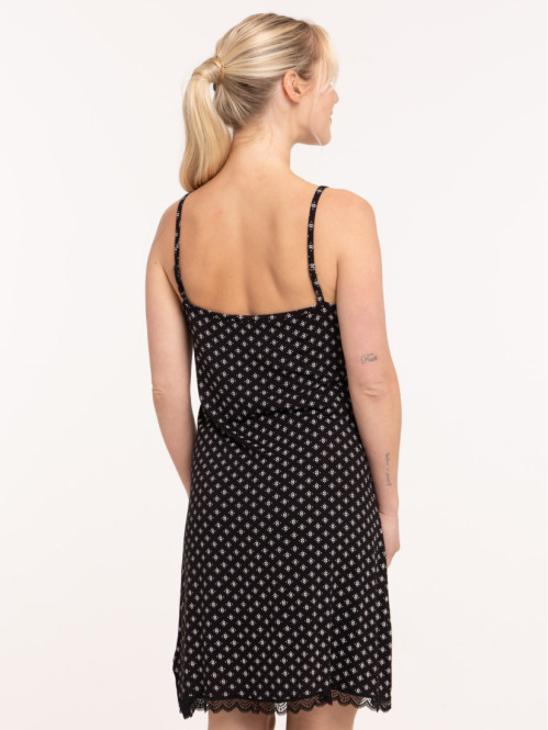 Nusiette noire imprimée femme