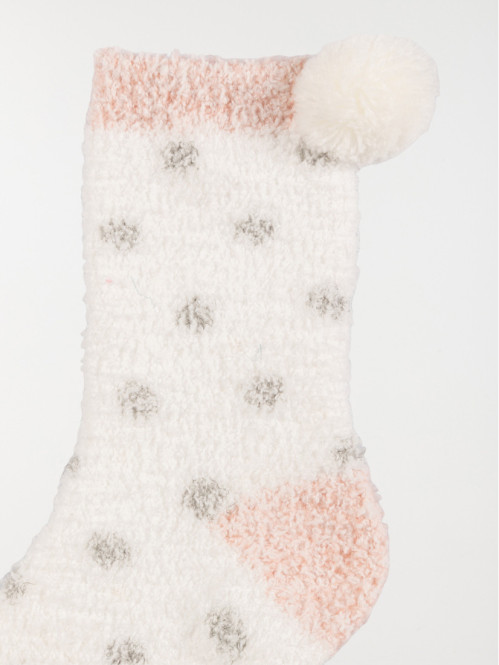 Lot de 2 paires chaussettes douces fille