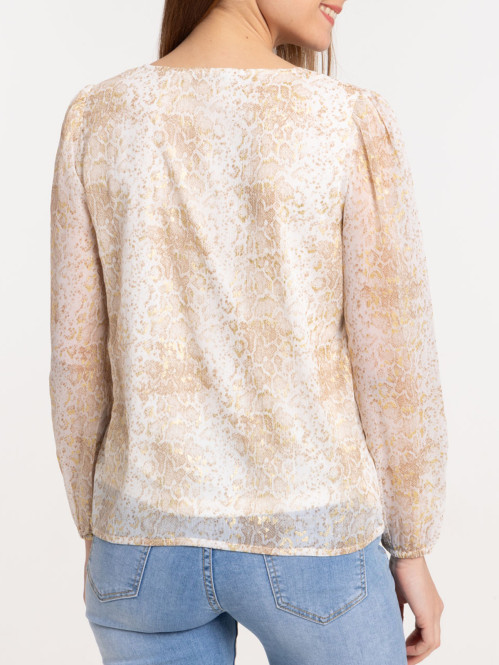 Blouse imprimé animalier femme Blouse imprimé animalier femme