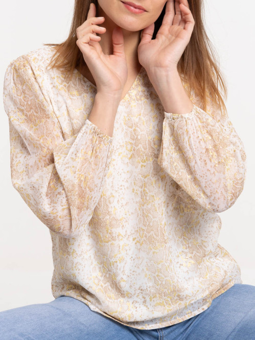 Blouse imprimé animalier femme