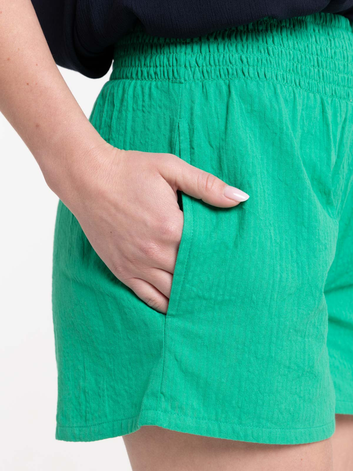 Short seersucker gazon femme