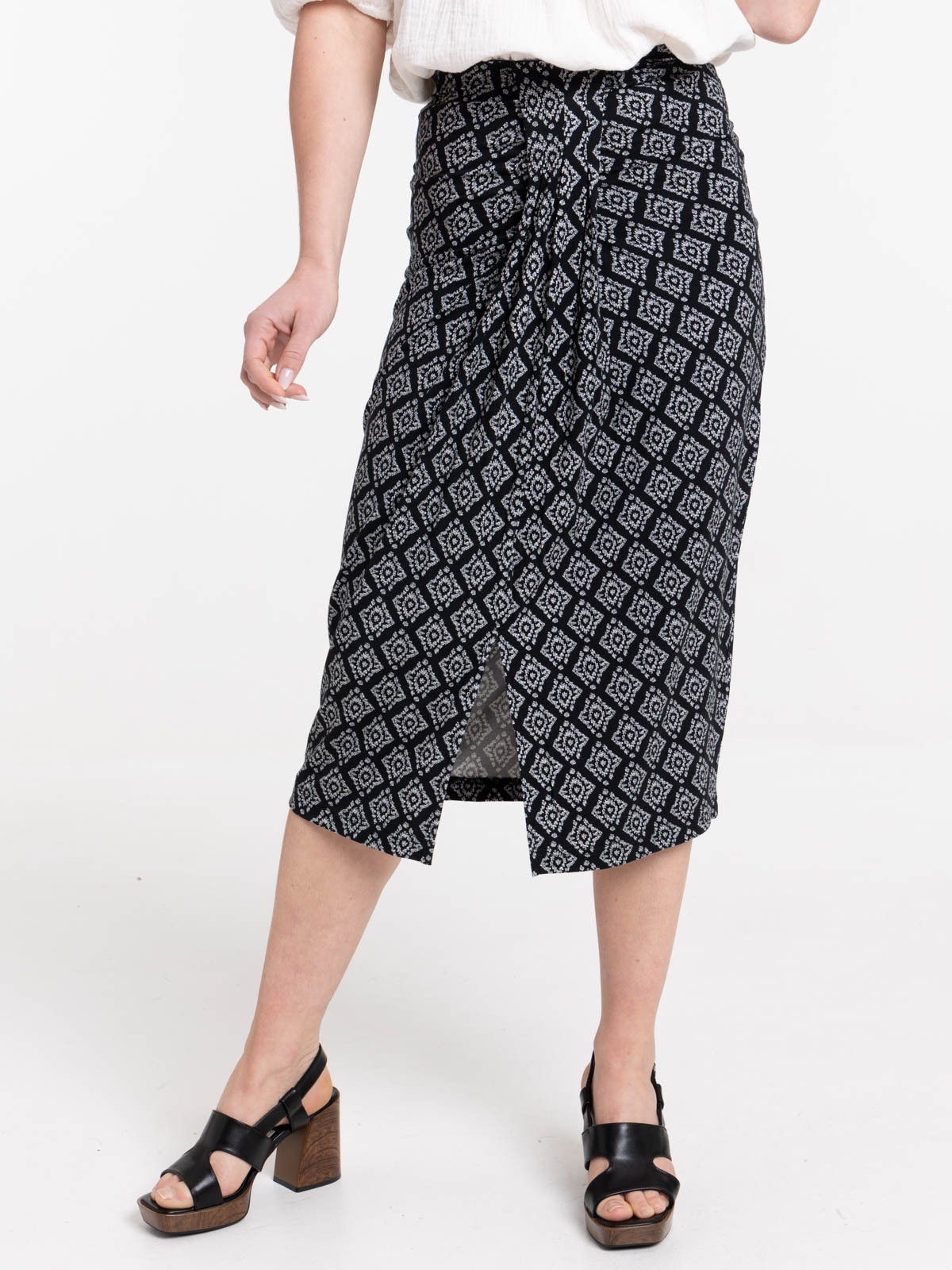 Jupe mi-longue imprimée femme Jupe mi-longue imprimée femme