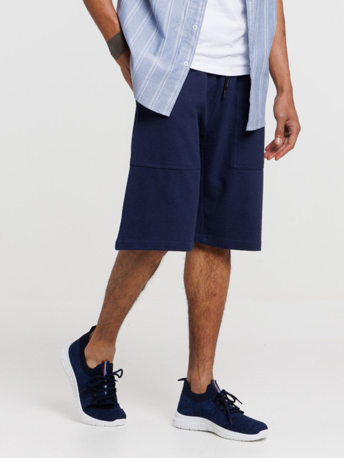 Short naval blue homme