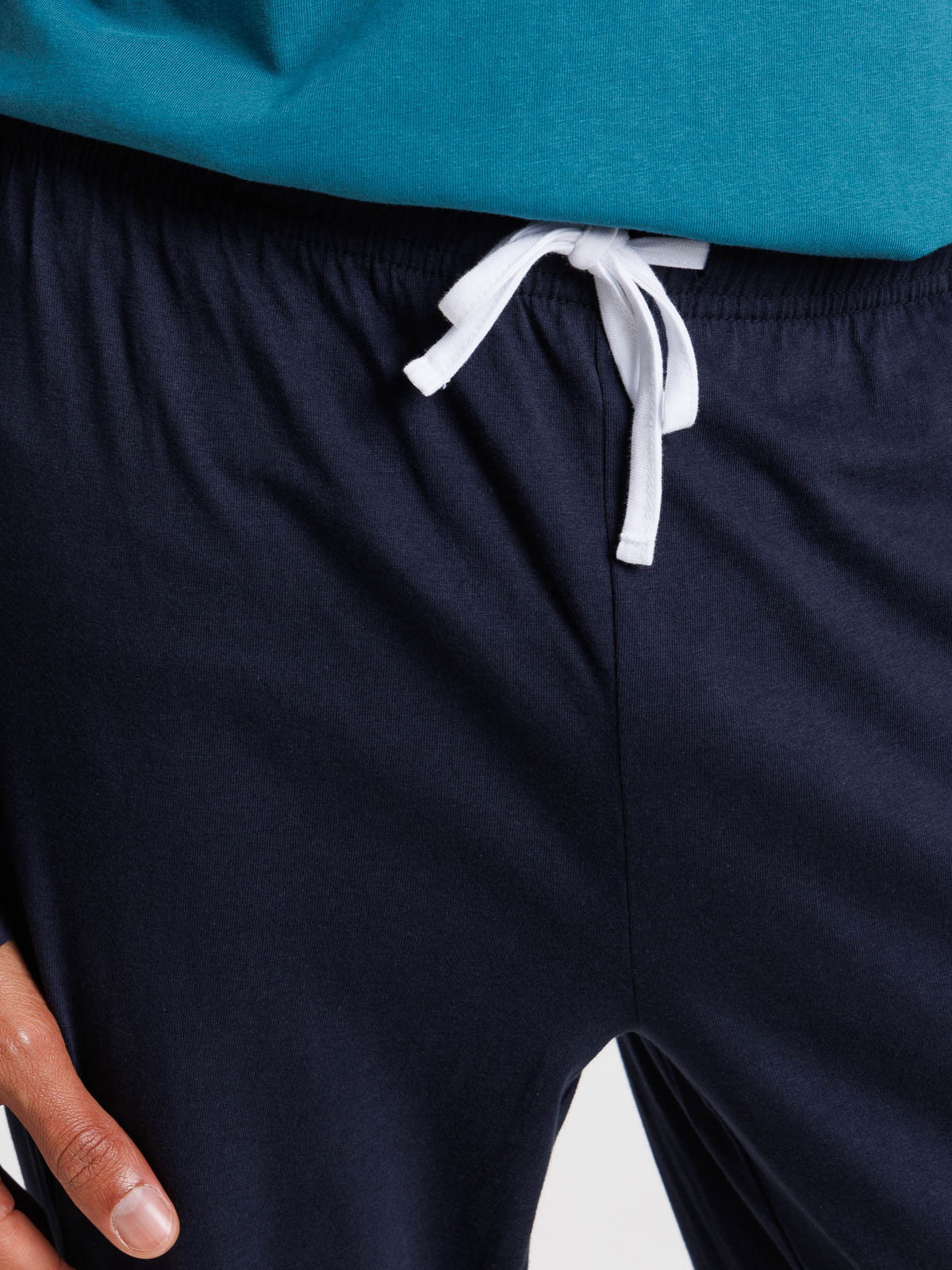 Pyjama tricolore bleu cascade homme Pyjama tricolore bleu cascade homme